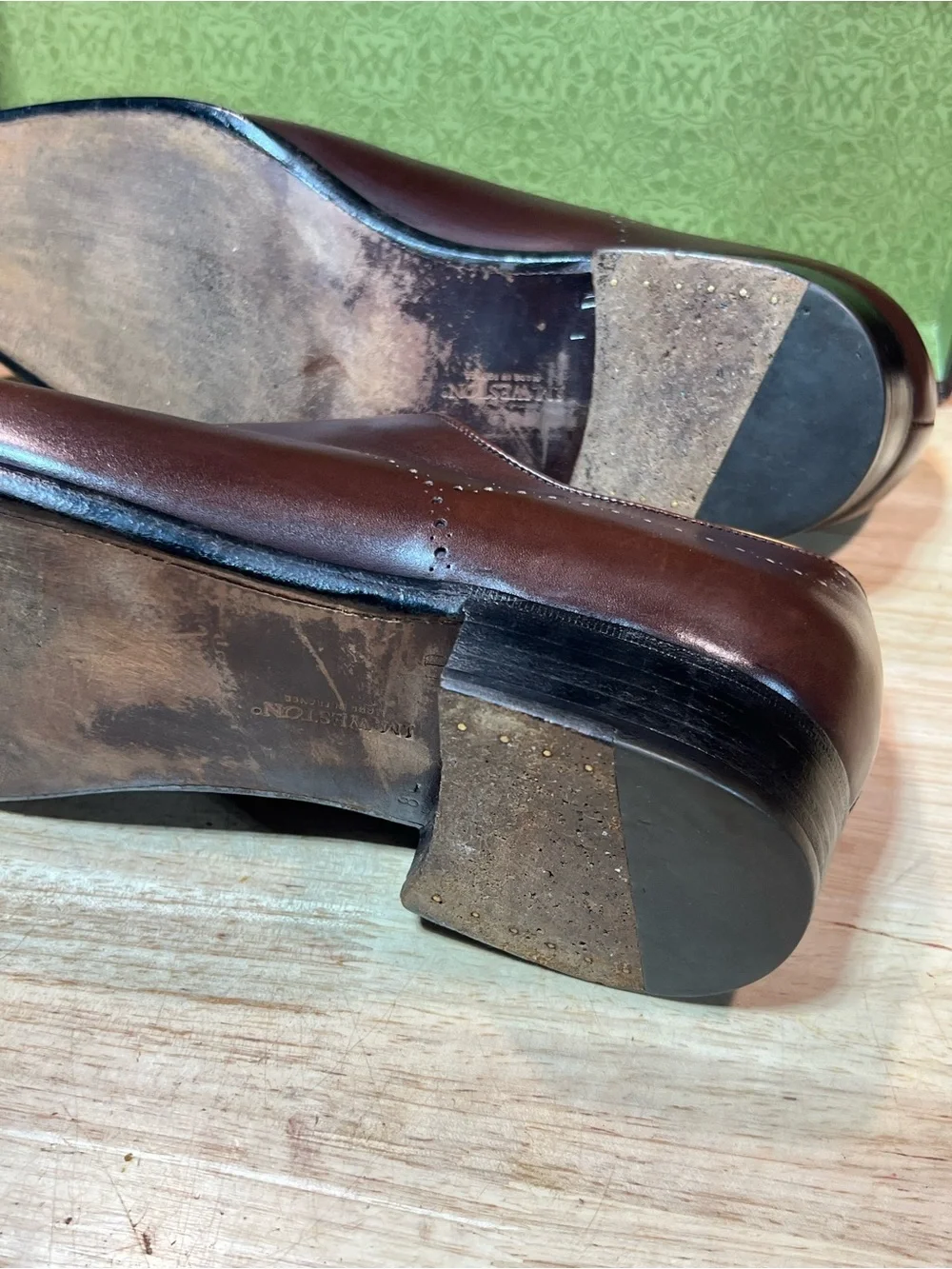 JM Weston 582🔥 Brown Calf Leather Wholecut Oxfords UK8/US9 w Shoe Trees 🇫🇷